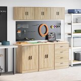 vidaXL Garažne omare 6 kosa sonoma hrast inženirski les | Shoptok.si