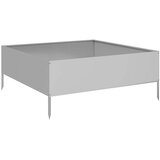  Vrtna posuda za sadnju 100 x 100 x 25 cm pocinčani čelik | shoptok.hr
