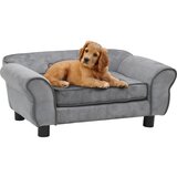 vidaXL Sofa za pse siva 72 x 45 x 30 cm plišana Cijene