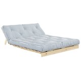 Karup Design Bela/svetlo modra raztegljiva sedežna garnitura 140 cm Roots - | Shoptok.si