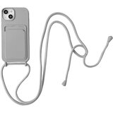INORCO Zaščitna torbica za iPhone 14 Case Tekoči silikonski ovitek za telefon proti padcu z režo za kartice, trak, (22033465) Cene
