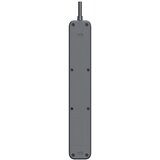 Tracer Produzni kabl 1.5m 5 uticnice sa 2 USB porta sa prenaponskom zastitom i prekidacem grafit TRALIS47813 | Eponuda.com