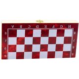  3-in-1 Wooden Game Set Chess Backgammon Checkers Foldable Board 24x24cm | shoptok.hr