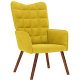  Stolica za opuštanje žuti baršun | shoptok.hr