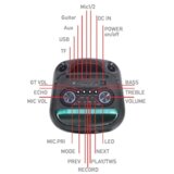 Microlab Partybox zvučnik PT1200W 400W BT/7200mAh tws aux usb microsd + mic Slike