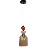  visilica na lanku TROPEA 1xE27/15W/230V crna/zadimljena crvena/bež | Eponuda.com
