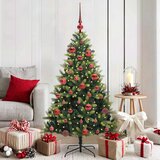  Umjetno rasklopivo božićno drvce 150 LED-a Zelena 150 cm | shoptok.hr
