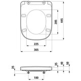 Laufen H8911130000001 Meda WC deska s počasnim zapiranjem | Shoptok.si