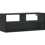 Maison Chic TV omarica - TV enota - Televizijska omarica črna 100x31x39,5 cm inženirski les in kovina, (21698654) Cene