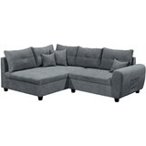 MID.YOU KOTNA SEDEŽNA GARNITURA, mikrovelur antracit | Shoptok.si