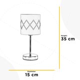 Lesnina XXXL NAMIZNA SVETILKA 15/15/35 cm | Shoptok.si