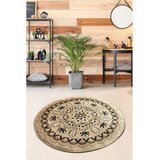 Colourful Cotton Rjava kopalniška preproga ø 100 cm Mandal Djt – Cene