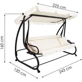  Vrtna ljuljačka, krem boje 220 x 160 cm | shoptok.hr