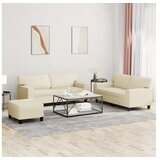 vidaXL 3-dijelni set sofa krem od umjetne kože Cijene