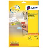Avery Zweckform Odstranljive rumene etikete 63,5 x 33,9 mm | Shoptok.si