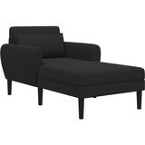  Šezlong Crna Zrnasti baršun | shoptok.hr