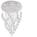  LED Kristalno plafonsko svetlo MAJURO LED/30W/230V prečnik 45 cm sjajni hrom + daljinski upravljač | Eponuda.com