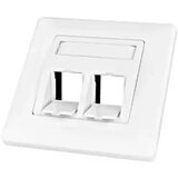 Schrack utičnica za 2 modula pod uglom 80x80 toolless line HSED02UW2S | ePonuda.com