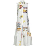 Desigual Dolge obleke BARCELONA Bela | Shoptok.si