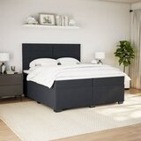  Krevet s oprugama i madracem crni 200x200 cm baršunasti | shoptok.hr