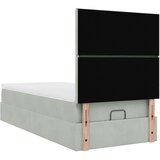 vidaXL Okvir kreveta s madracima svijetlosivi 90x190cm baršunasti | shoptok.hr
