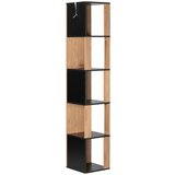 MID.YOU KOTNI REGAL 34/185/34 cm naravne barve, črna | Shoptok.si