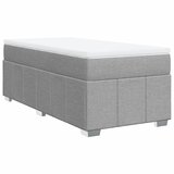  Box spring krevet s madracem svjetlosivi 90x190 cm od tkanine | shoptok.hr