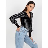 BASIC Feel Good Blouse-RV-BZ-8613.15X-black-white | Shoptok.si