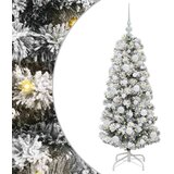  Umjetno božićno drvce s nogom Zelena i bijela 120 cm | shoptok.hr