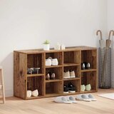 vidaXL Klupa za cipele Staro drvo 103 x 30 x 55 cm Konstruirano drvo | shoptok.hr