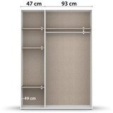 Rauch Möbel OMARA S KLASIČNIMI VRATI, bela, hrast artisan | Shoptok.si