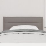 LED vzglavje črtne zasnove Taupe 80 cm Tkanina, (22080411) | Shoptok.si