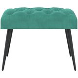  Klupa s gumbastim tkanjem Tirkizna 60 x 40 x 45 cm Baršun | shoptok.hr