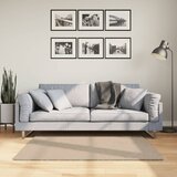vidaXL Preproga HUARTE kratka vlakna mehka in pralna peščena 120x120cm | Shoptok.si