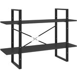 Maison Chic Knjižna omara - Knjižni regal 2-nadstropna siva 100x30x70 cm iverna plošča, (21725486) Cene