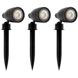 Eglo 31028 - SET 3x LED RGBW spoljašnja lampa NEMA-C 1xGU10/5W/230V IP44 crna+daljinski upravljač Cene