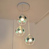  Dečiji viseći luster STARS na sajli, 3x E27/15W/230V, tirkizno/belo | Eponuda.com