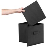 Compactor Črna tekstilna &amp;scaron;katla za shranjevanje 31x31x31 cm &amp;ndash; Slike