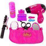 Beauty Hairdressing Set Hair dryer Curling iron Pink | shoptok.hr