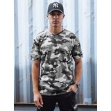 DStreet Koszulka męska camouflage antracytowa | Shoptok.si