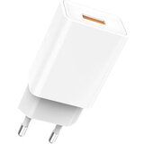 Denmen Polnilec USB 2.4A 12W enojni beli | Shoptok.si