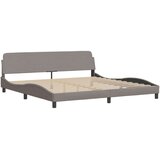 vidaXL Posteljni okvir z vzglavjem taupe 200x200 cm blago, (21081572) | Shoptok.si