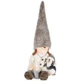 Dekorativna rasveta, keramička figura, djevojčica - KDC 25, Bijela