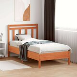 vidaXL Uzglavlje voštano smeđe 100 cm od masivne borovine | shoptok.hr