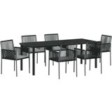  Set od 4 Crna Poli ratan 54x60.5x83.5 cm Izdržljivo | shoptok.hr