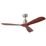  ZEVENTI - Plafonski ventilator LIONI Wi-Fi Tuya hrom/hrast + daljinski upravljač | Eponuda.com