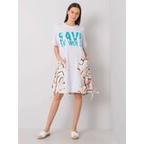 Italy Moda Dress-DHJ-SK-13117.41P-white-beige | Shoptok.si
