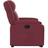  Naslonjač na podizanje od tkanine crvena boja vina | shoptok.hr