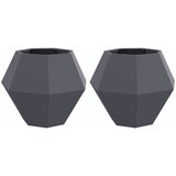  Sadilica 2 pcs Antracit 75 x 75 x 60 cm Čelik | shoptok.hr