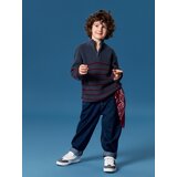 Sinsay Pamučni džemper half-zip na pruge | shoptok.hr